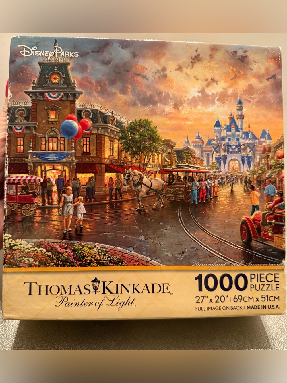 Thomas Kinkade 60th Anniversary Disney Parks 1000 Puzzle.